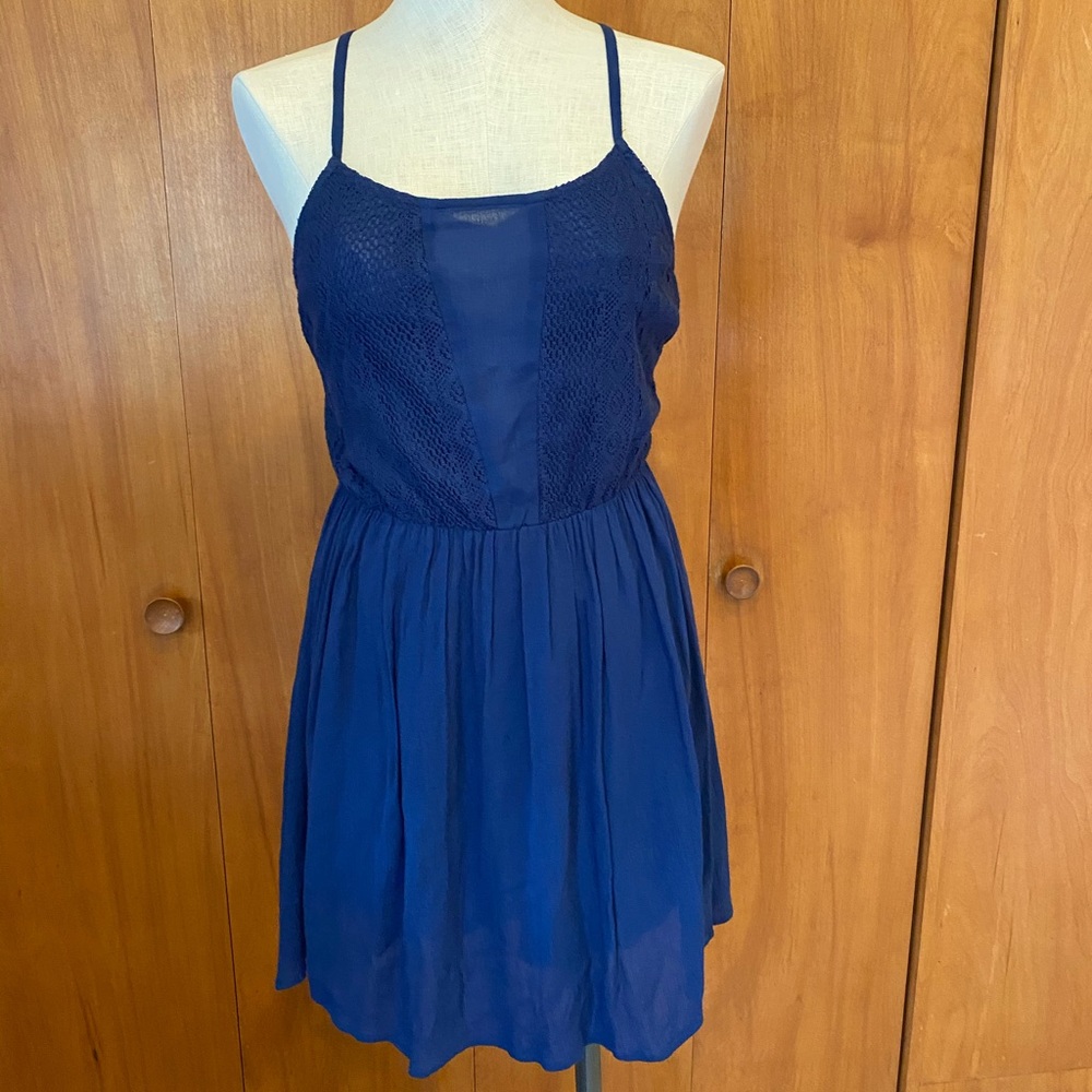 Hot Kiss navy blue dress. M